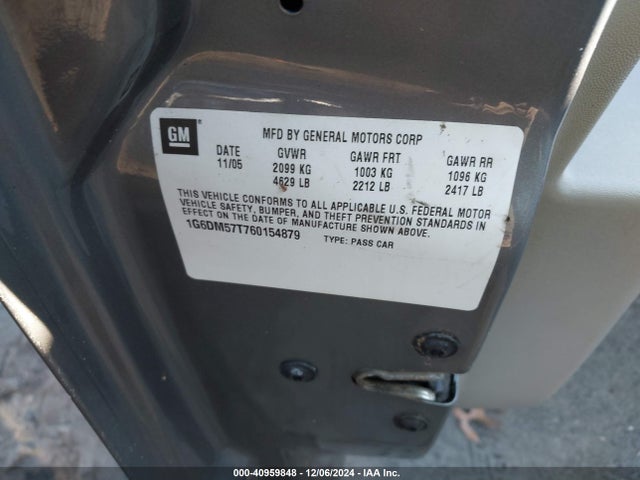2006 CADILLAC CTS 1G6DM57T760154879 Photo 8