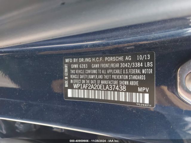 WP1AF2A20ELA37438 Porsche Cayenne Diesel