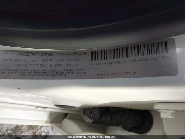 ZAM57XSA4E1098558 Maserati Ghibli