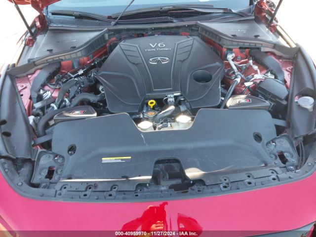 JN1FV7LK1MM530528 Infiniti Q60 Red Sport 400