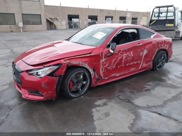 JN1FV7LK1MM530528 Infiniti Q60 Red Sport 400