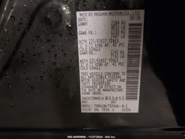 2018 NISSAN ROGUE HYBRID 5N1ET2MV6JC851455 Photo 8