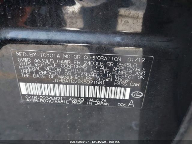 JTHBA1D2XK5091581 Lexus IS 300