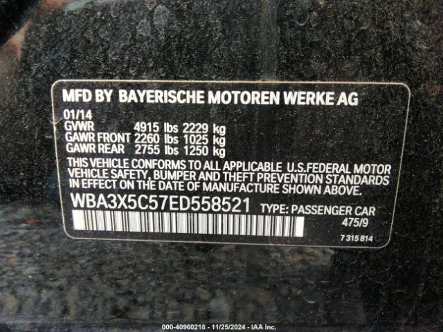 WBA3X5C57ED558521 BMW 328i Gran Turismo Xdrive