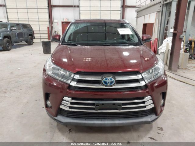 5TDDGRFH2JS043896 Toyota Highlander Hybrid Limited