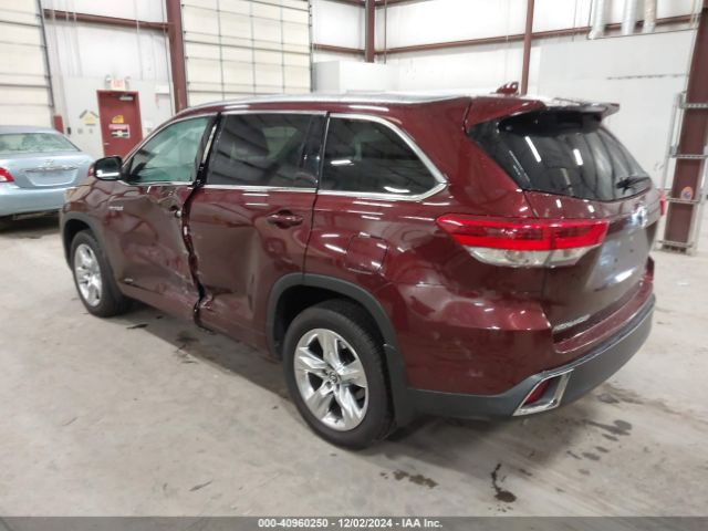 5TDDGRFH2JS043896 Toyota Highlander Hybrid Limited