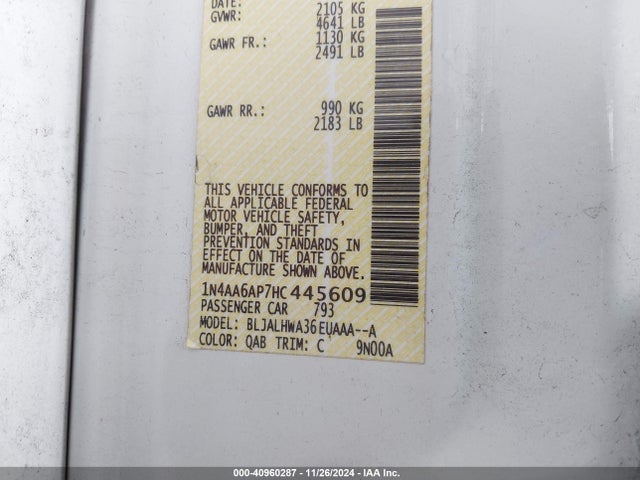 Nissan Maxima 3.5 Platinum 2017 1N4AA6AP7HC445609 Image 9