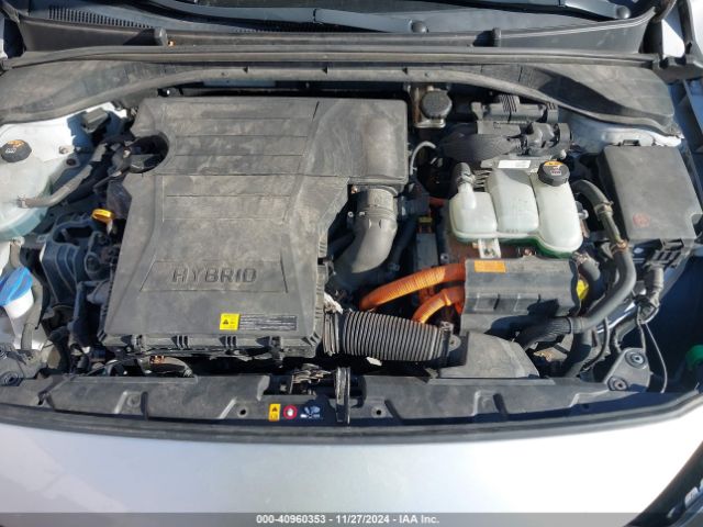 KMHC65LC6HU037312 Hyundai Ioniq Hybrid Blue