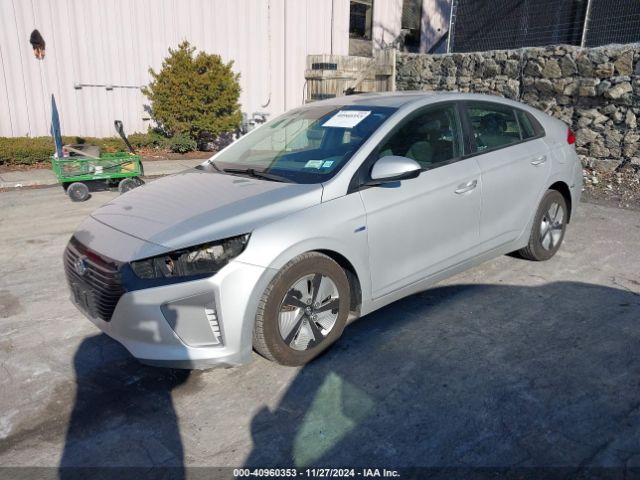 KMHC65LC6HU037312 Hyundai Ioniq Hybrid Blue