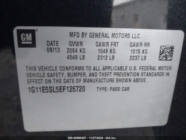 1G11E5SL5EF126720 Chevrolet MALIBU 2LT