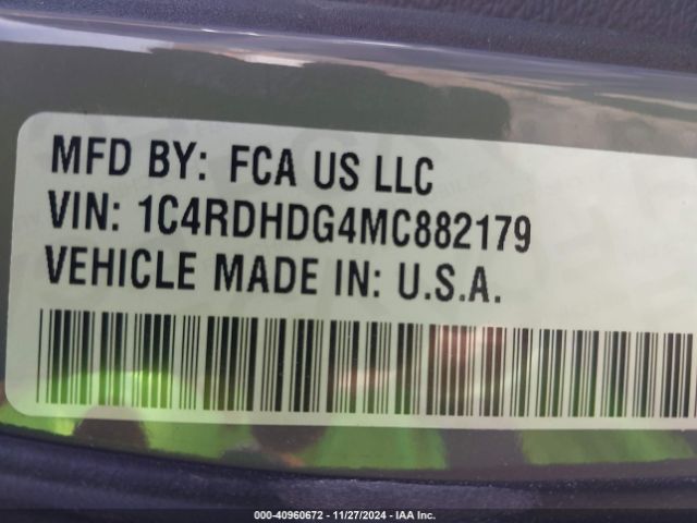 2021 DODGE DURANGO 1C4RDHDG4MC882179 Photo 8