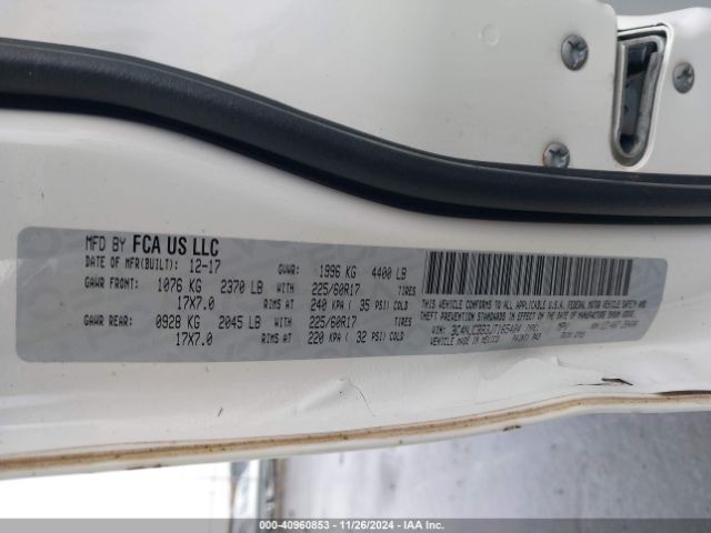 3C4NJCBB3JT165404 Jeep Compass Latitude Fwd