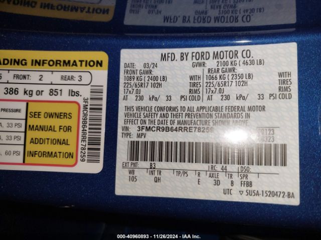 3FMCR9B64RRE78259 Ford Bronco Sport Big Bend