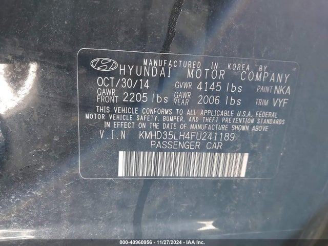 Hyundai ELANTRA GT 2015 KMHD35LH4FU241189 Image 9