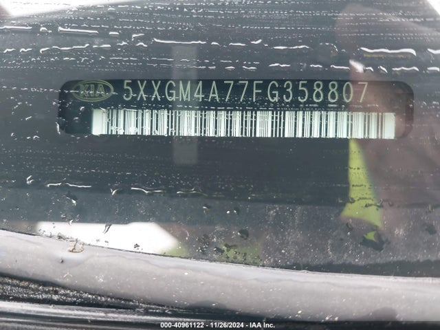 KIA Optima Lx 2015 5XXGM4A77FG358807 Image 9