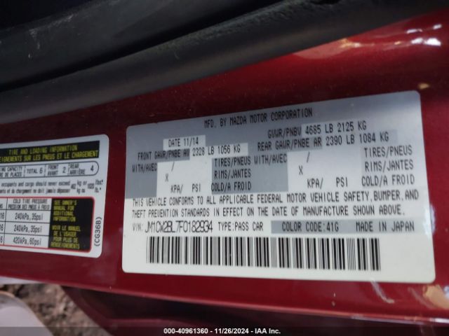 JM1CW2BL7F0182934 Mazda Mazda5 Sport