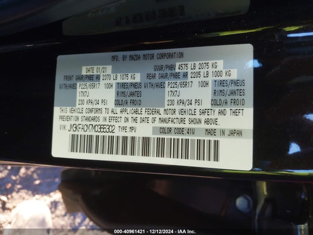 Mazda Cx-5 Touring 2021 JM3KFACM7M0365302 Image 9