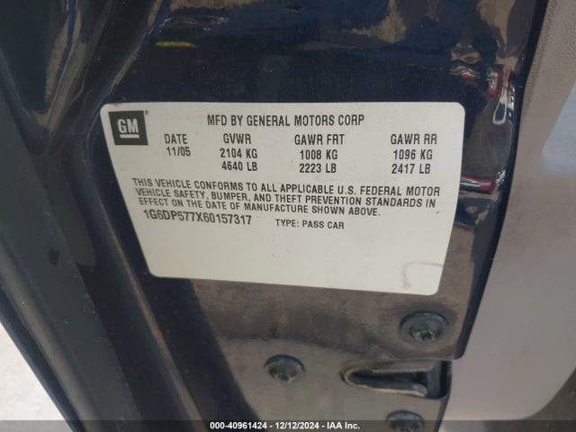 2006 CADILLAC CTS 1G6DP577X60157317 Photo 8