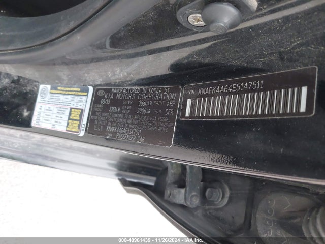 KIA FORTE LX 2014 KNAFK4A64E5147511 Image 9