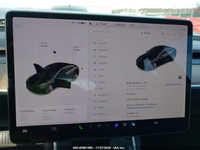 5YJ3E1EBXJF115688 Tesla Model 3 Long Range/performance