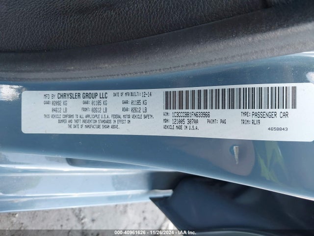 1C3CCCBB1FN633966 Chrysler 200 S