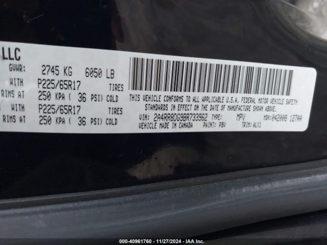 2011 CHRYSLER TOWN & COUNTRY 2A4RR8DG9BR733962 Photo 8