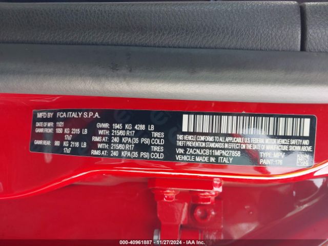 2021 JEEP RENEGADE ZACNJCB11MPN27858 Photo 8
