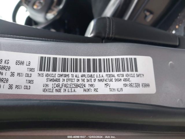 1C4RJFAG1EC584224 Jeep Grand Cherokee Altitude