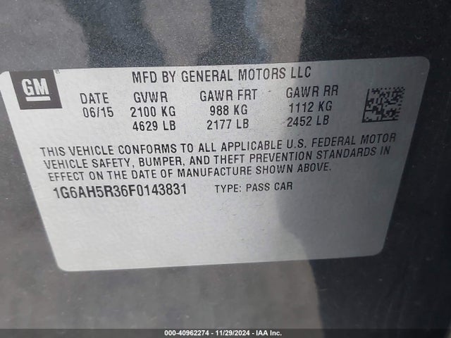 2015 CADILLAC ATS 1G6AH5R36F0143831 Photo 8