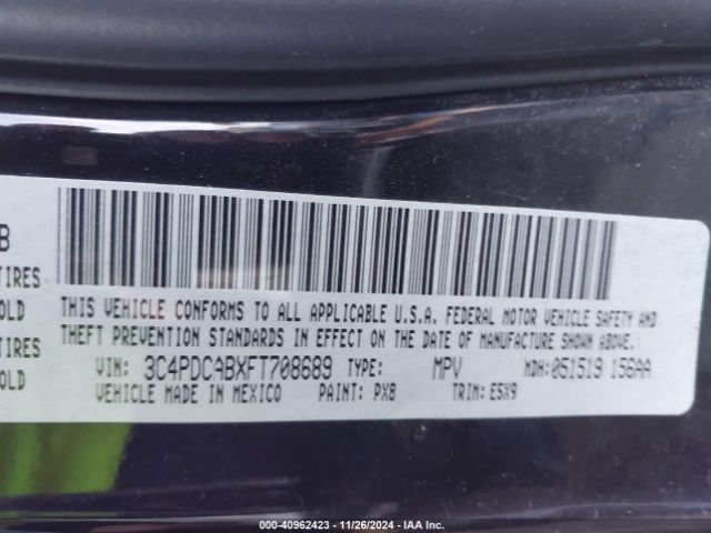 3C4PDCABXFT708689 Dodge Journey American Value Pkg