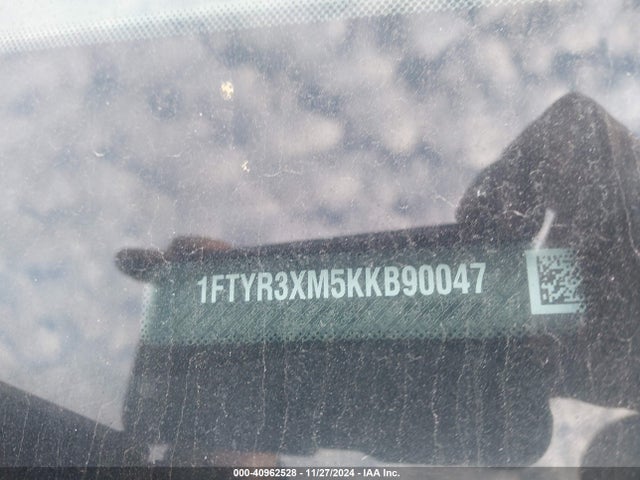 2019 Ford Transit-250 მანქანა იყიდება აუქციონზე, vin: 1FTYR3XM5KKB90047, აუქციონის ნომერი: 40962528