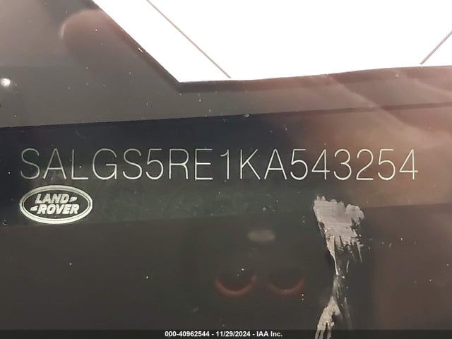 SALGS5RE1KA543254 Land Rover Range Rover 5.0l V8 Supercharged