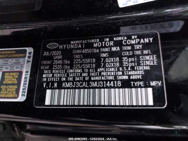Hyundai Tucson Ultimate 2021 KM8J3CAL3MU314418 Image 9