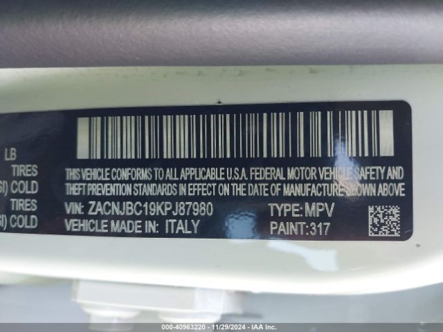 ZACNJBC19KPJ87980 Jeep Renegade Trailhawk 4x4