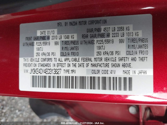 Mazda Cx-5 Grand Touring 2014 JM3KE4DY4E0313827 Image 9