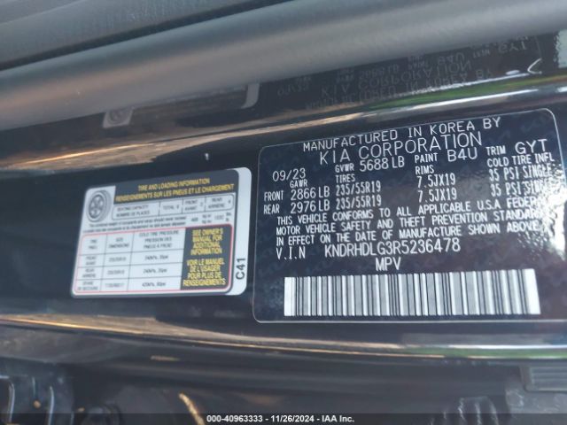 KNDRHDLG3R5236478 KIA Sorento Hybrid Ex