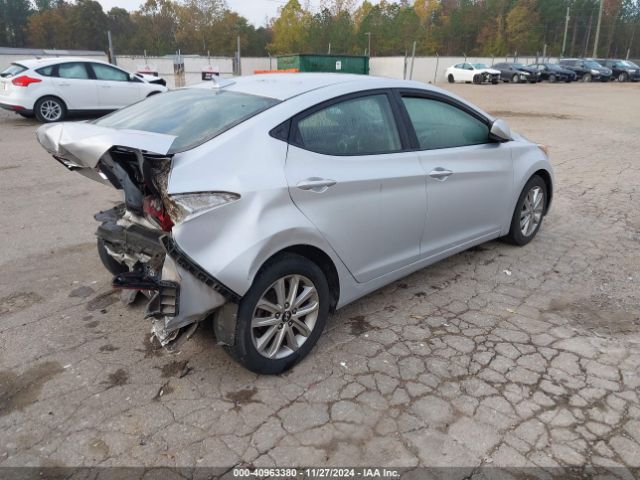 KMHDH4AEXFU436587 Hyundai ELANTRA SE