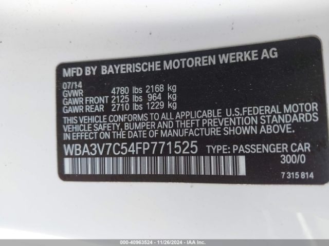 WBA3V7C54FP771525 BMW 428i