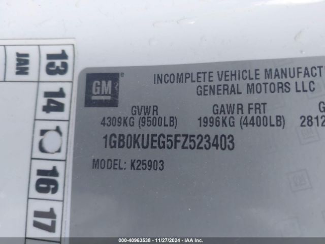 1GB0KUEG5FZ523403 Chevrolet Silverado 2500hd Wt