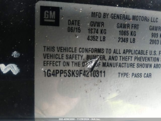 1G4PP5SK9F4210311 Buick Verano