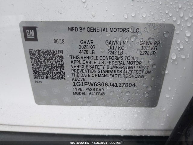 Chevrolet BOLT EV LT 2018 1G1FW6S06J4137004 Image 9