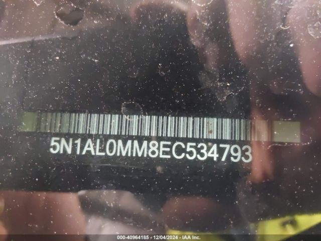 5N1AL0MM8EC534793 Infiniti QX60