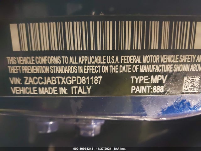 Jeep Renegade Latitude 2016 ZACCJABTXGPD81187 Image 9