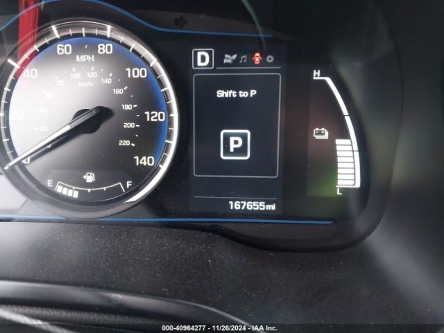 KMHC65LC0HU047737 Hyundai Ioniq Hybrid Blue