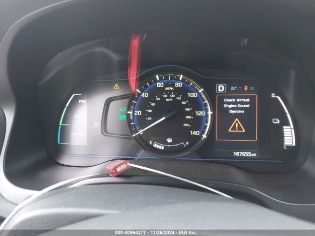 KMHC65LC0HU047737 Hyundai Ioniq Hybrid Blue