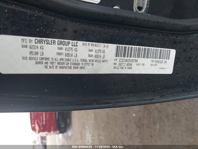 2C3CDXBG2EH267894 Dodge Charger Se