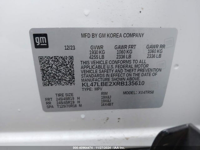 KL47LBE2XRB135610 Buick Envista Sport Touring Fwd