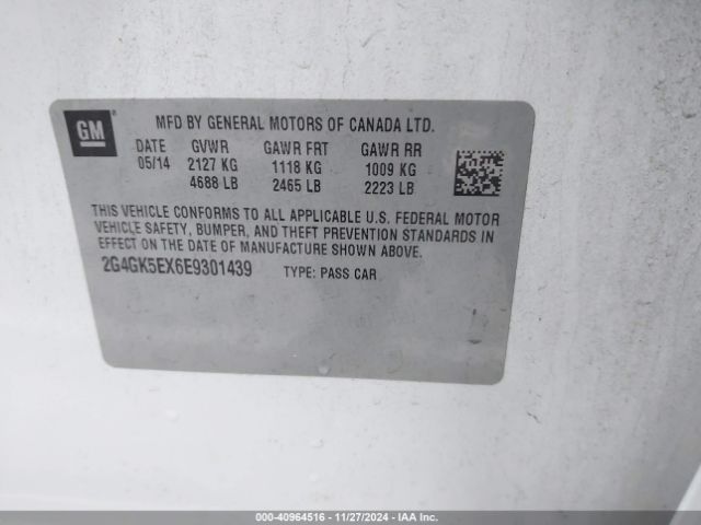 2G4GK5EX6E9301439 Buick Regal Turbo