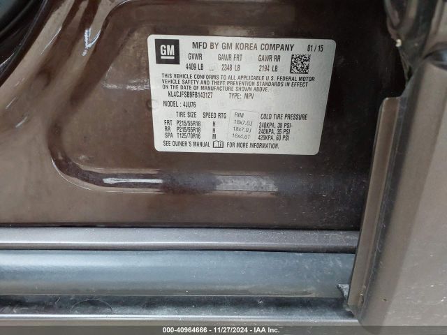KL4CJFSB9FB143127 Buick Encore Convenience
