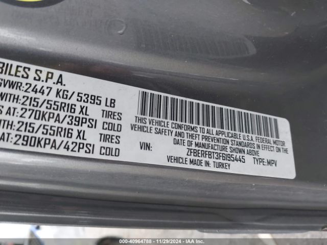 ZFBERFBT3F6195445 RAM Promaster City Tradesman Slt